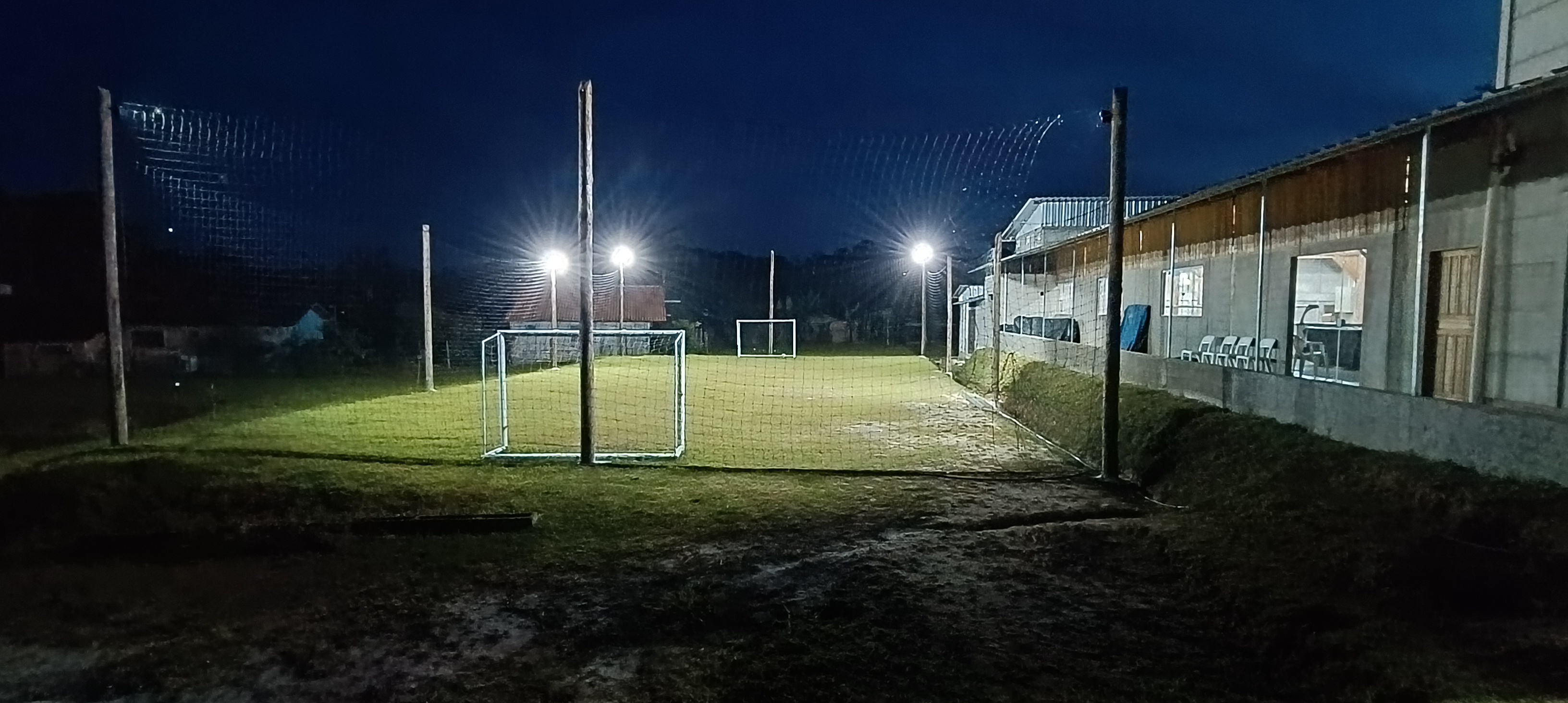 Quadra iluminada
